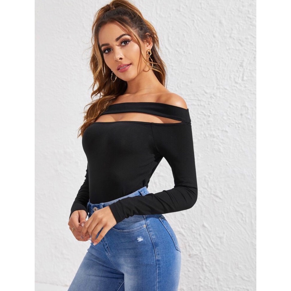 Cut Out Front Fitted Top